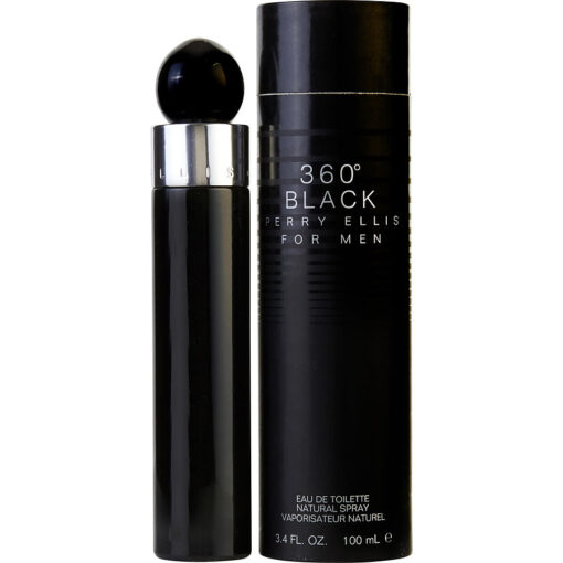 Perfume  360° Black Perry Ellis Eau De Toilette 100 Ml Hombre